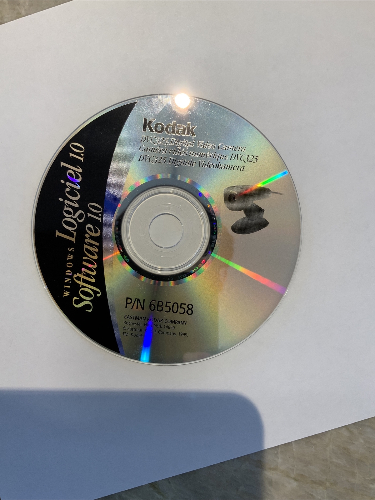 Kodak Logiciel Software 1.0 - Windows DVC325 Digital Video Camera - CD