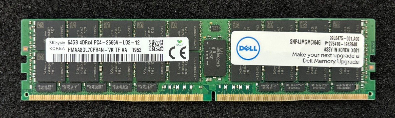 SK Hynix 64GB PC4-2666V RDIMM Server Memory RAM HMAA8GL7CPR4N-VK
