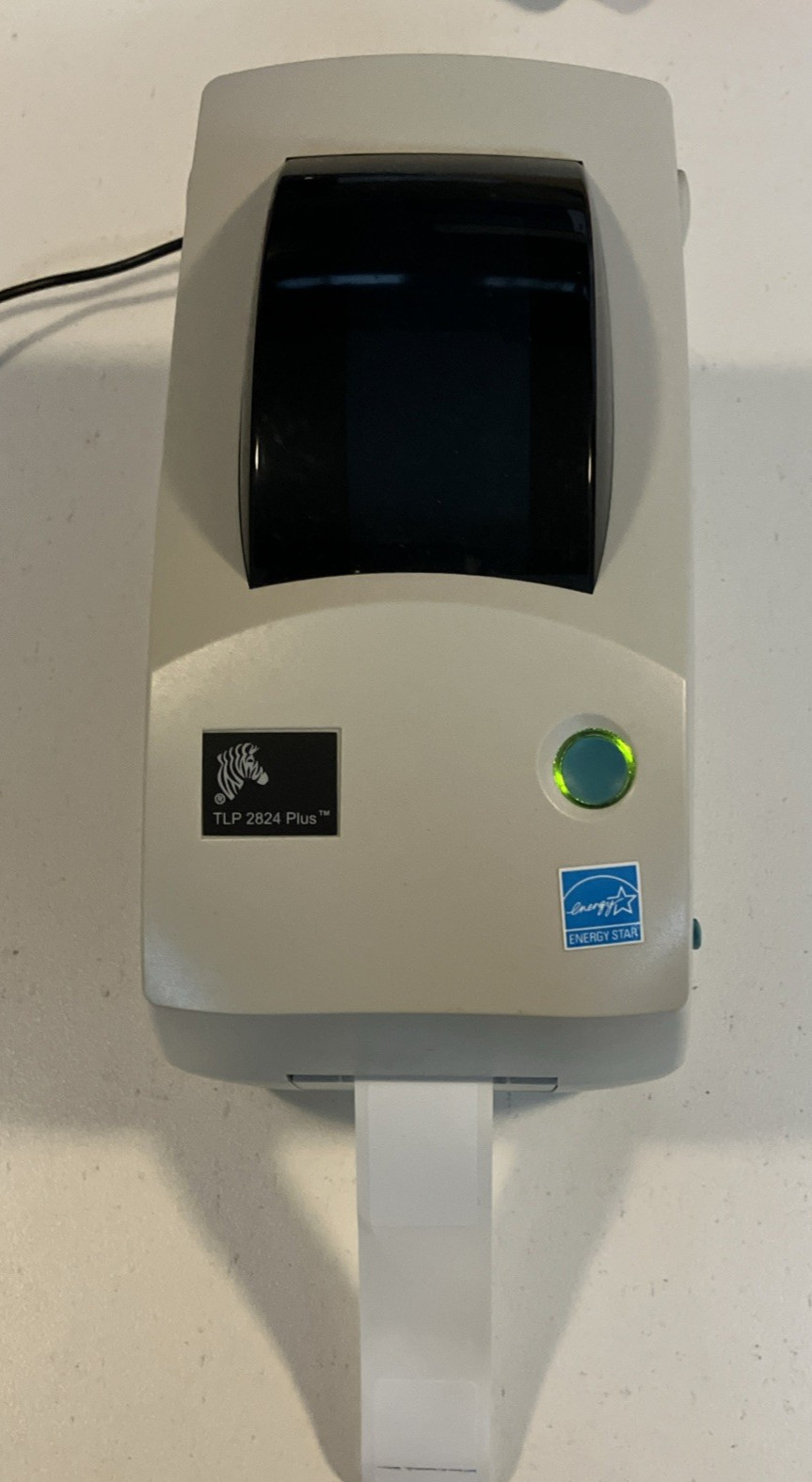 Zebra TLP 2824 Plus Serial & USB Thermal Label Printer W/ Power, Cable & Labels