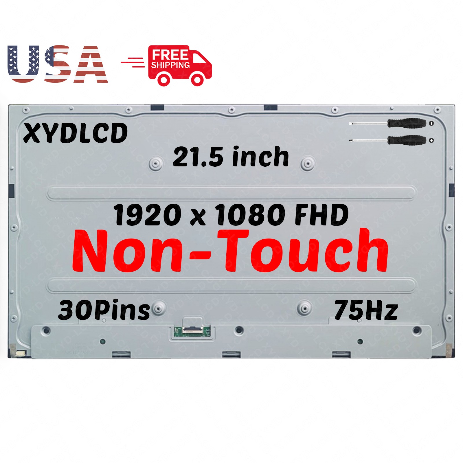 21.5in for HP P/N N62371-R51 LCD Non-Touch Screen Display Panel Replacement 75Hz