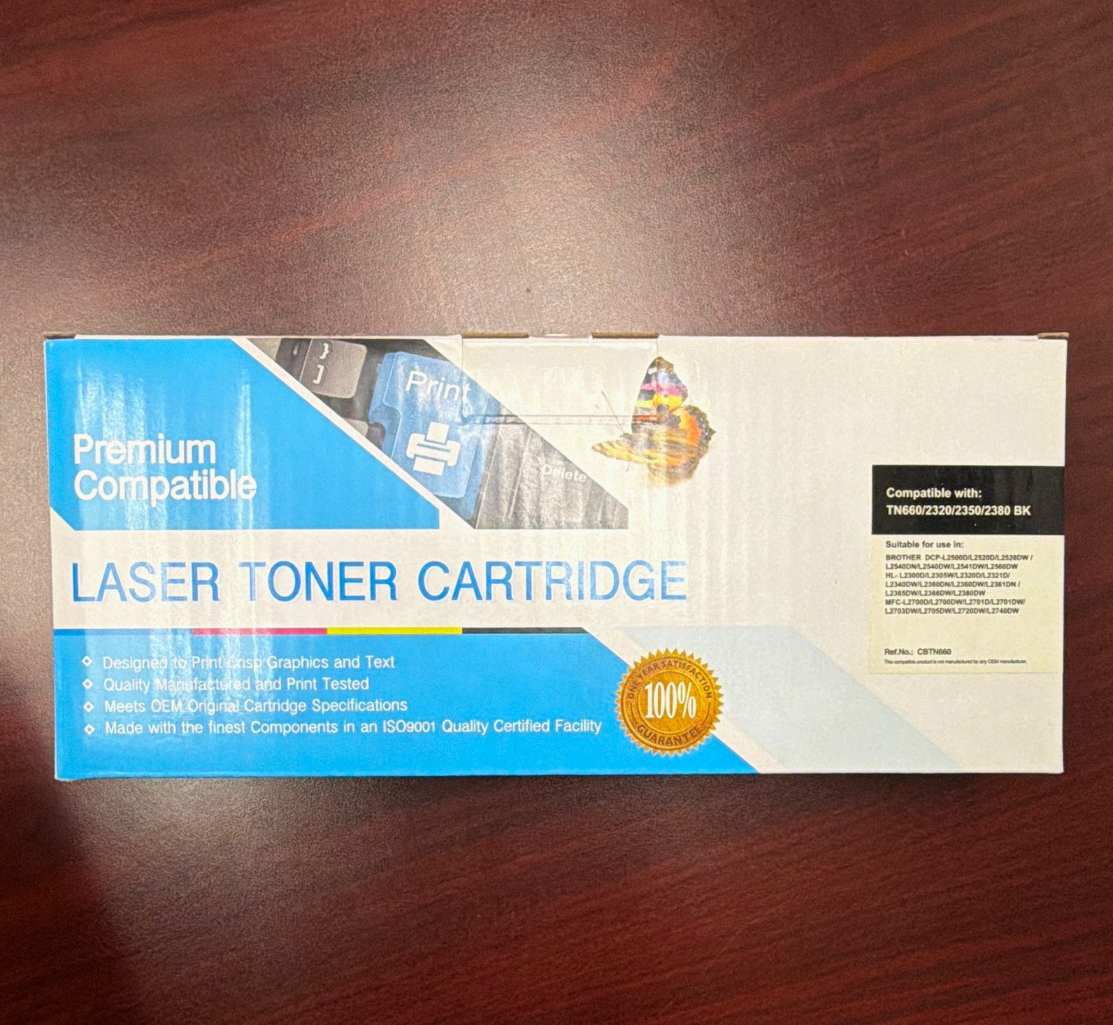 Premium Compatible Brother TN660/TN2320/TN2350/TN2380 Black Laser Toner