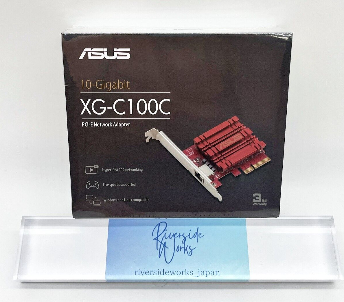 ASUS XG-C100C V3 PCI-E Network Adapter 10GBASE-T Brand New FedEx/DHL