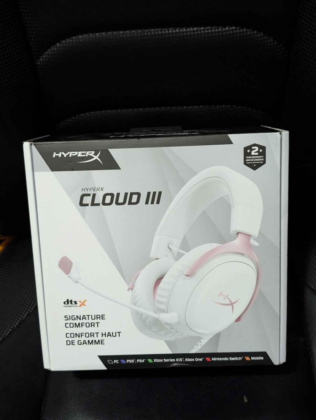 HyperX Cloud III – Wired Gaming Headset, PC, PS5, Xbox Series X|S, Angled 53mm D