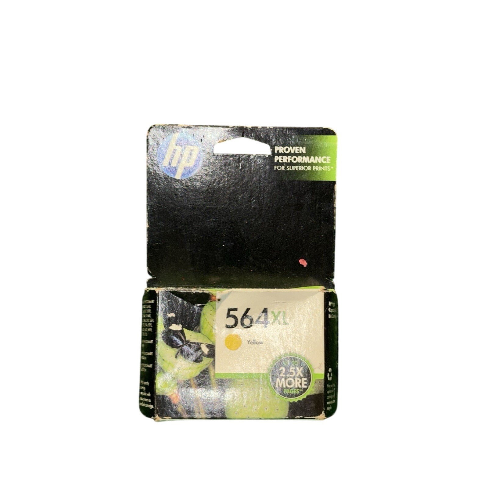 HP 564XL Yellow High Yield Ink Cartridge CB325WN Genuine New Sealed Box Wear