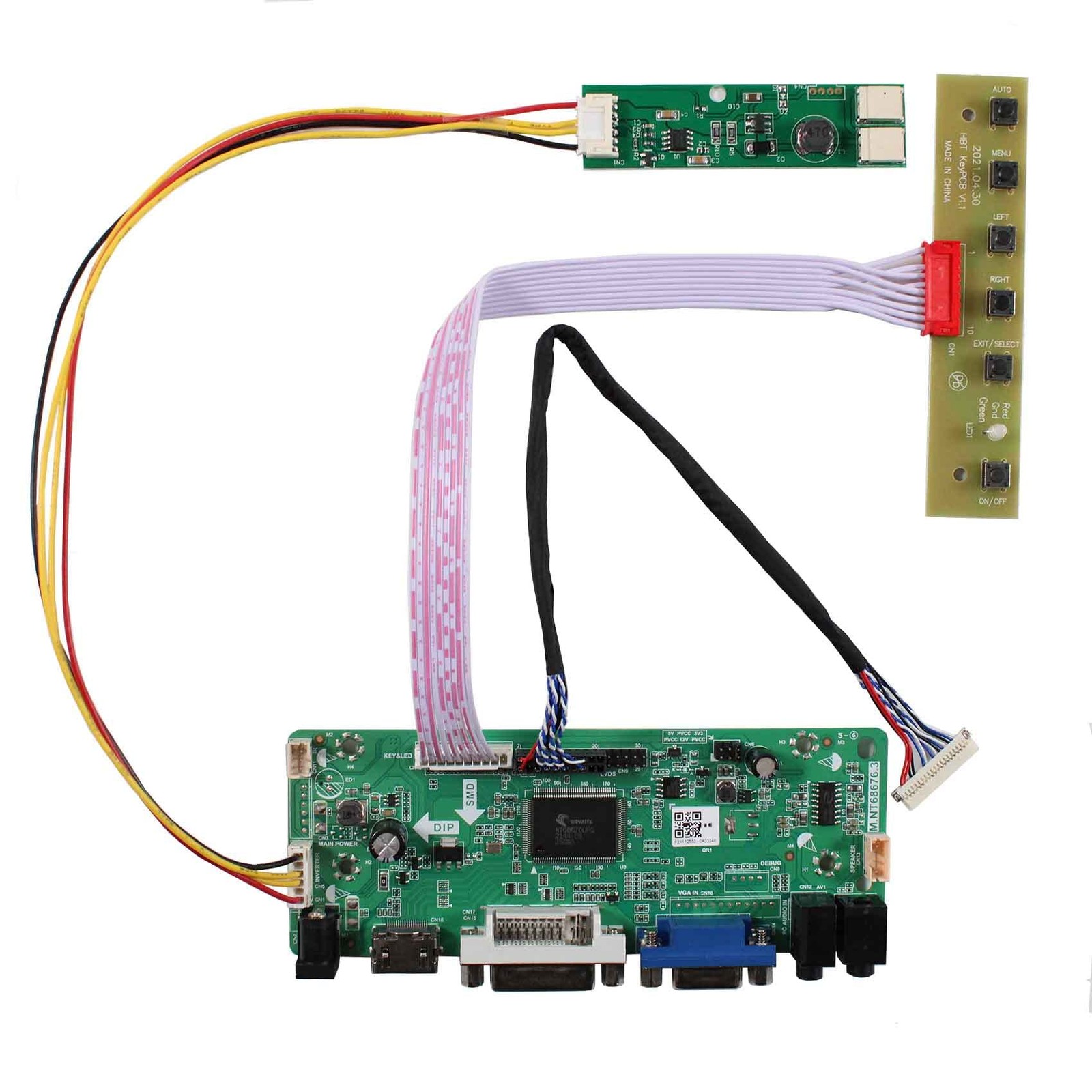 DVI VGA Audio LCD Controller Board Work for 14.9inch 1280x390 LTA149B780F 30 ...