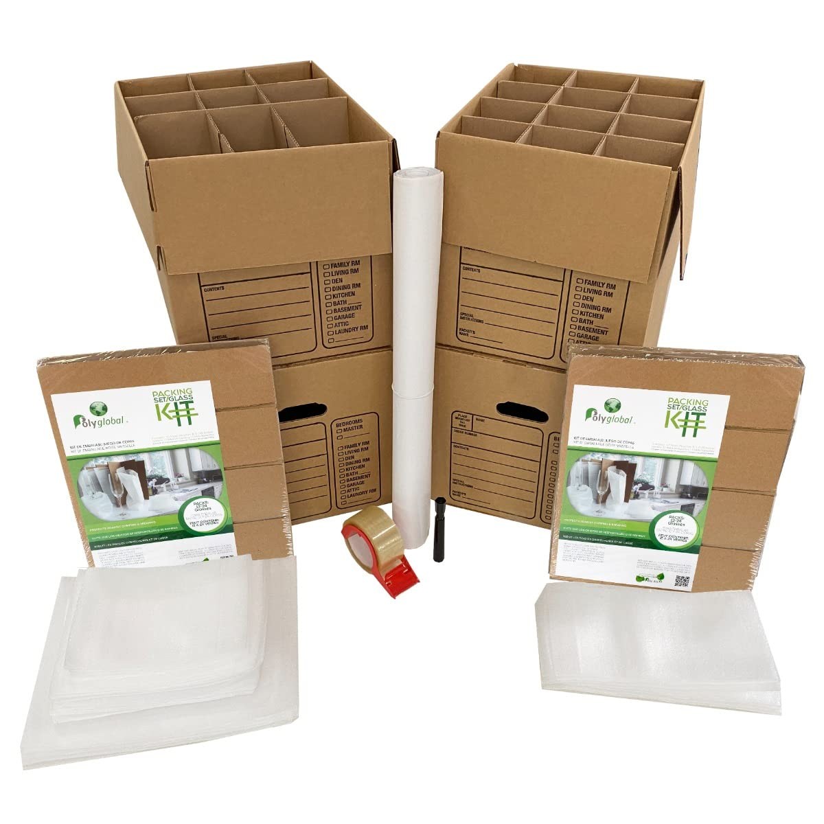 Moving Box Kit Small Kitchen KITCHKITSMAL Brown Boxes Supplies UBOXES