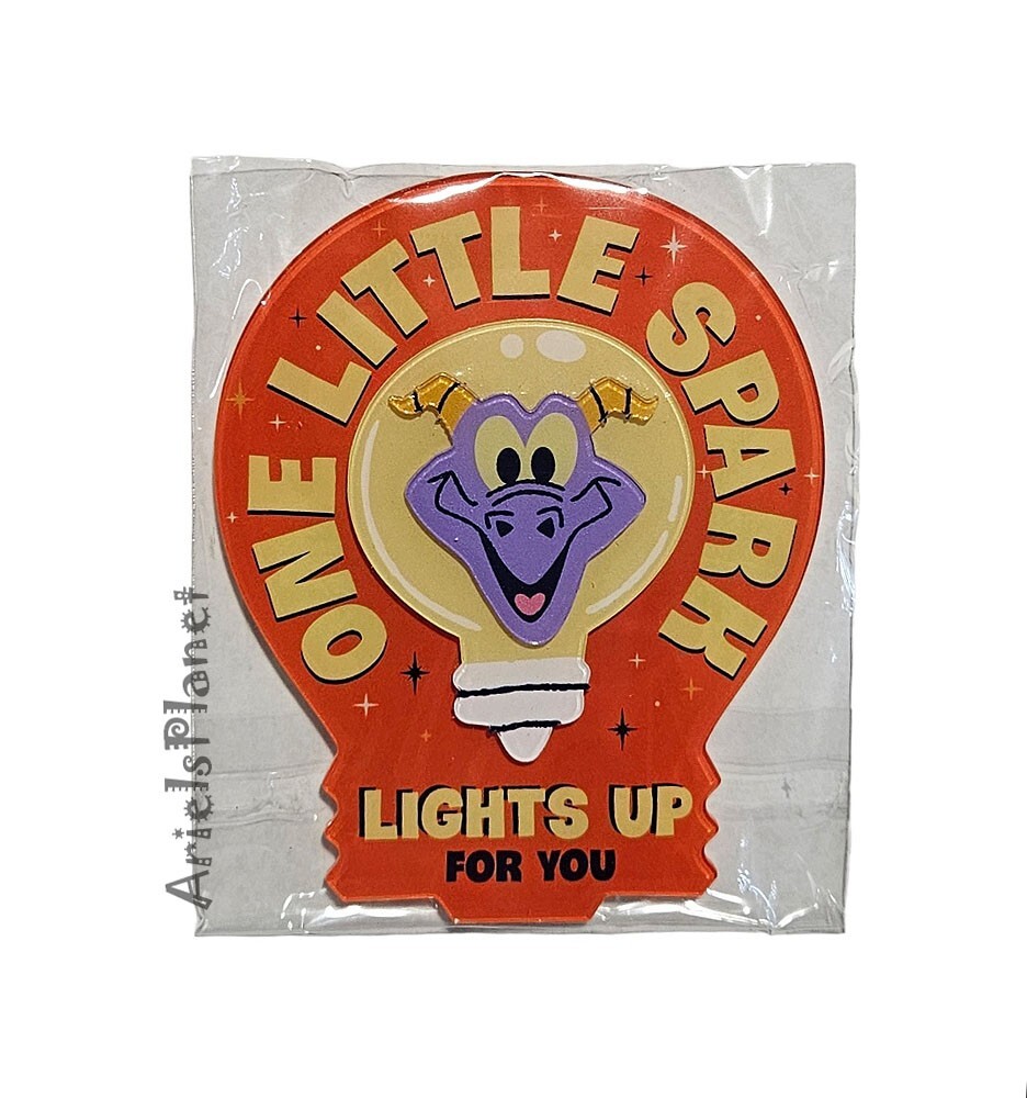 Disney Parks Epcot Figment One Little Spark Lights Up for You Acrylic Magnet
