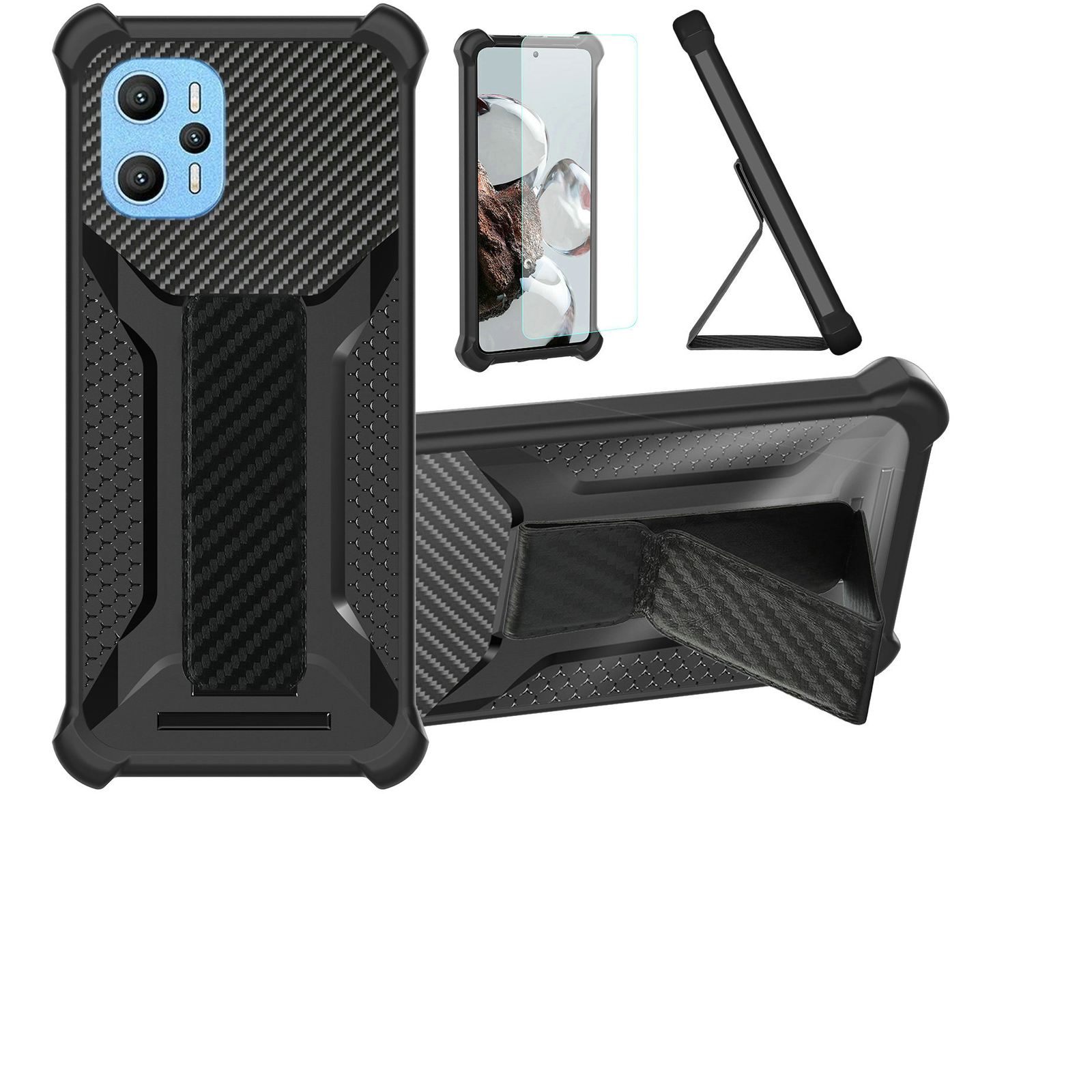 for UMIDIGI F3 Pro 5G Phone Case Cover Glass Screen Protector A1