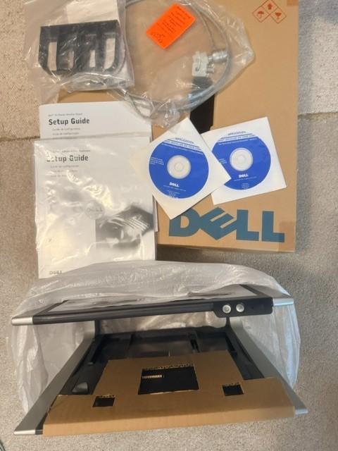 Dell - D-Family Monitor Stand D/Port Advanced Port Replicator - New in Open Box