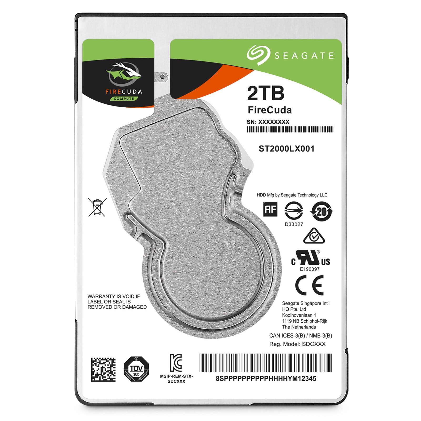(NEW) SEAGATE 2TB SSHD SOLID STATE HYBRID DRIVE 2.5" SATA PC LAPTOP DRIVE