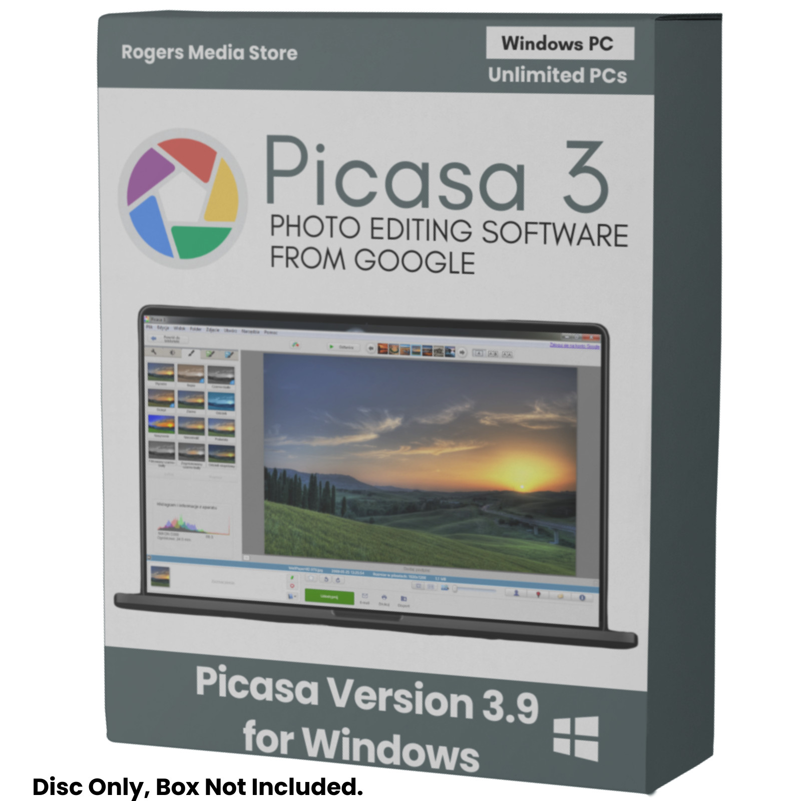 Picasa 3.9 Photo Editing & Management Software for Windows Picture Album Manager