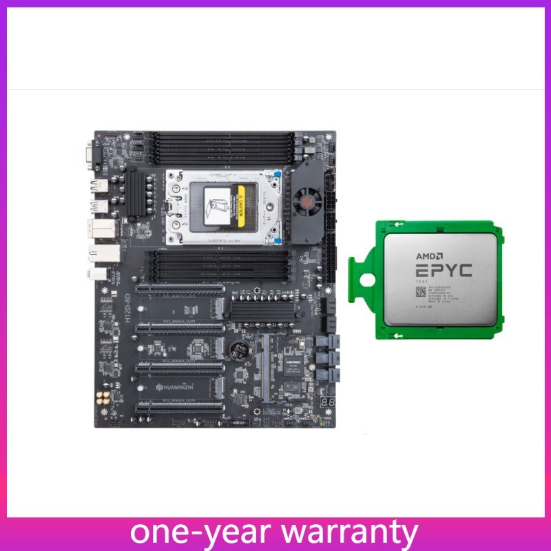 H12D-8D SP3 BMC IPMI2.0 DDR4 Motherboard With AMD EPYC 7302 16Cores CPU 7002/3