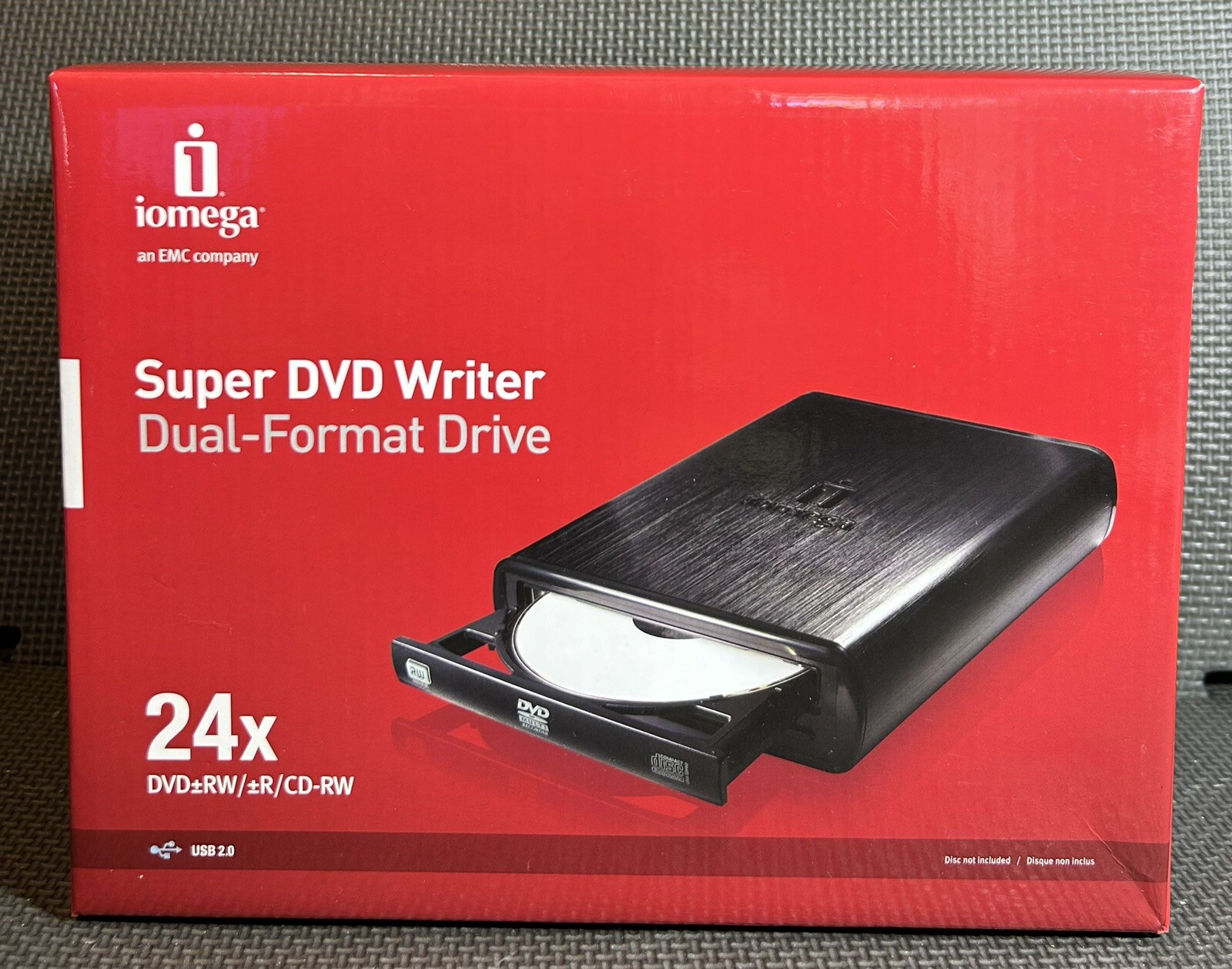 Iomega Super DVD Writer 24x Dual-Format USB 2.0 External Drive
