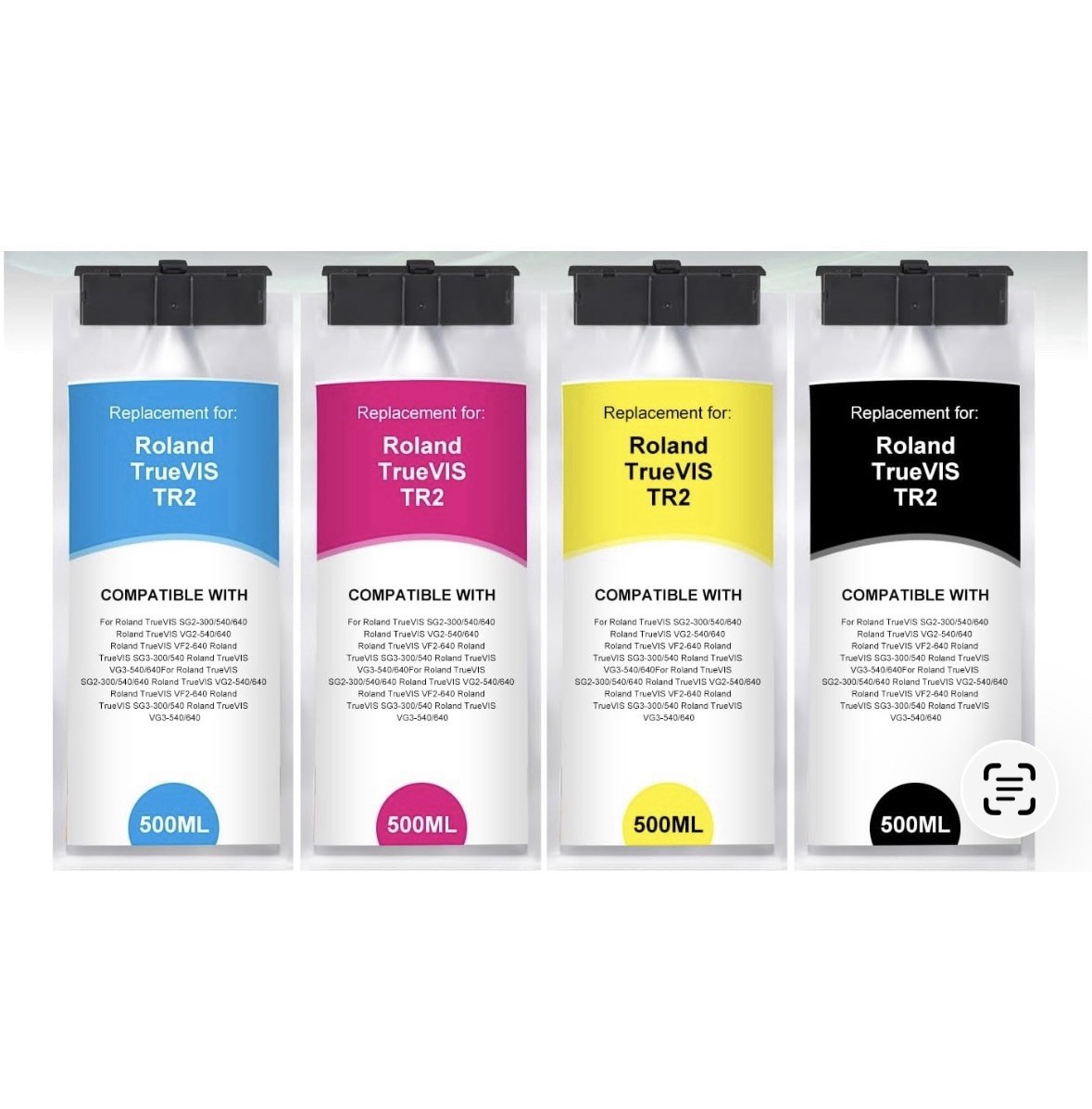 4 Pack TR2 Ink Cartridge for Roland TrueVIS TR2 SG-300 SG-540 SG2-300 SG2-540