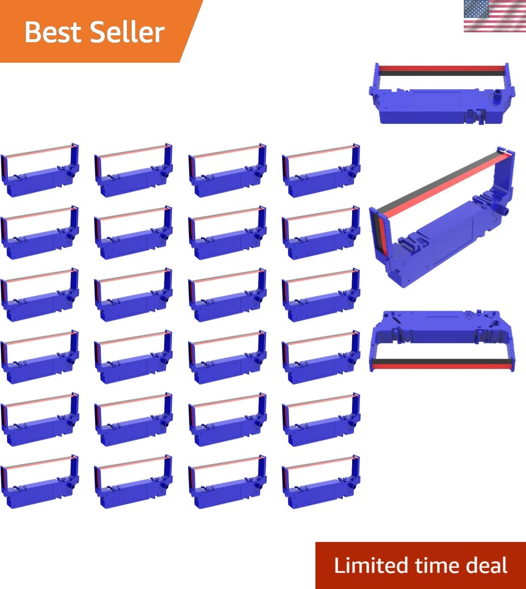 High-Quality 24-Pack Ink Ribbons for Star SP700 Printers - Fade Resistant