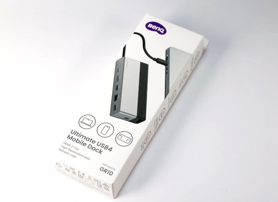 BenQ beCreatus GR10 7-in-1 USB4 Mobile Dock Gaming Hub New