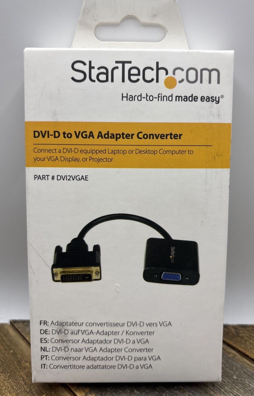 Startech.com Part # DVI2VGAE DVI-D to VGA Adapter Converter W/ USB A To Micro B