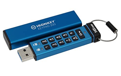 Kingston Ironkey Keypad 200 16GB Encrypted USB | Alphanumeric Keypad | Multi-Pin