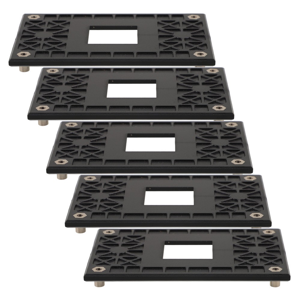 5 Pcs Radiator Back Plate Bottom Cpu Cooler Backplate Plastic Mounting Hardware