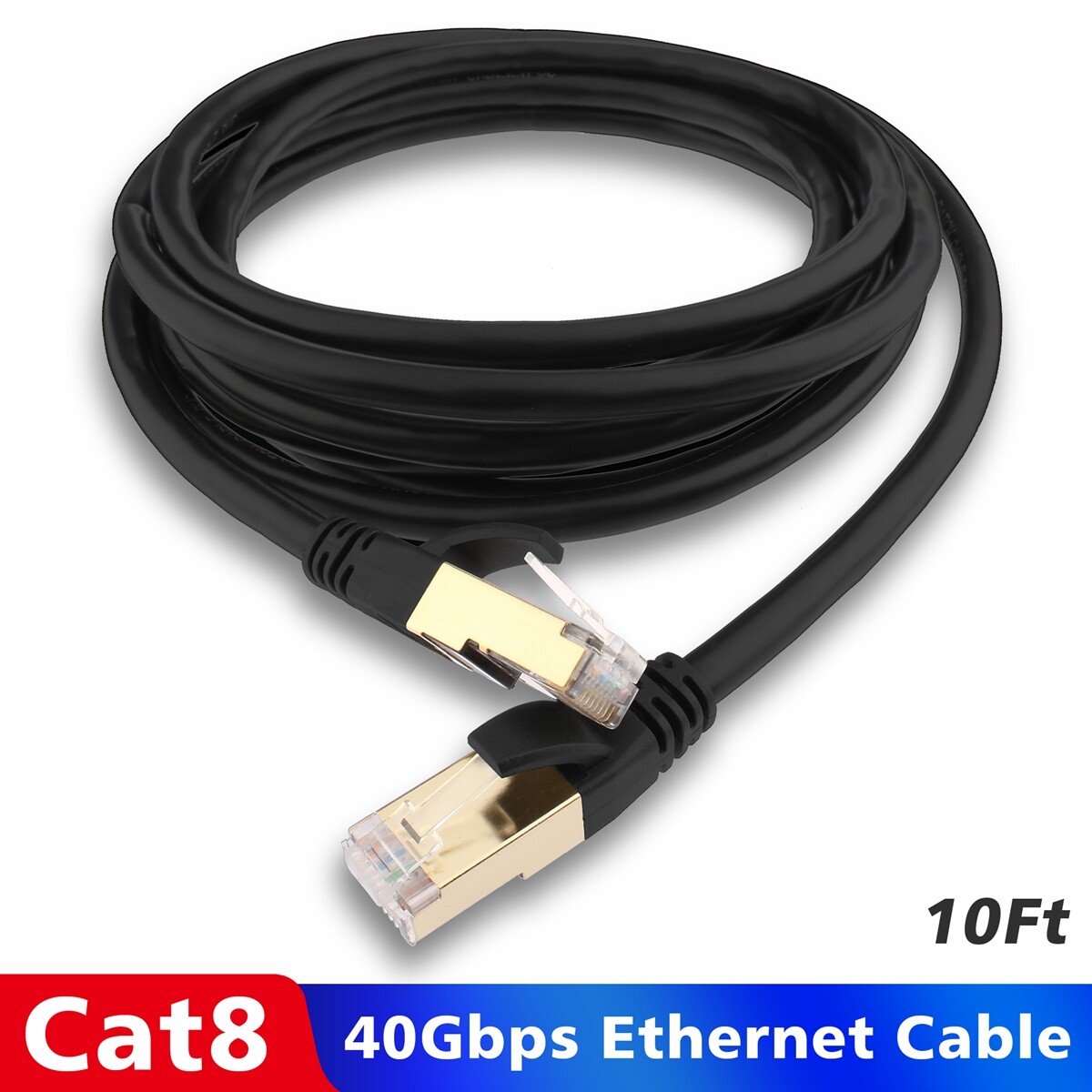 [Ultra Speed]Cat 8 Ethernet Cable Patch LAN Cord Shielded 6ft 10ft 25ft 50ft Lot