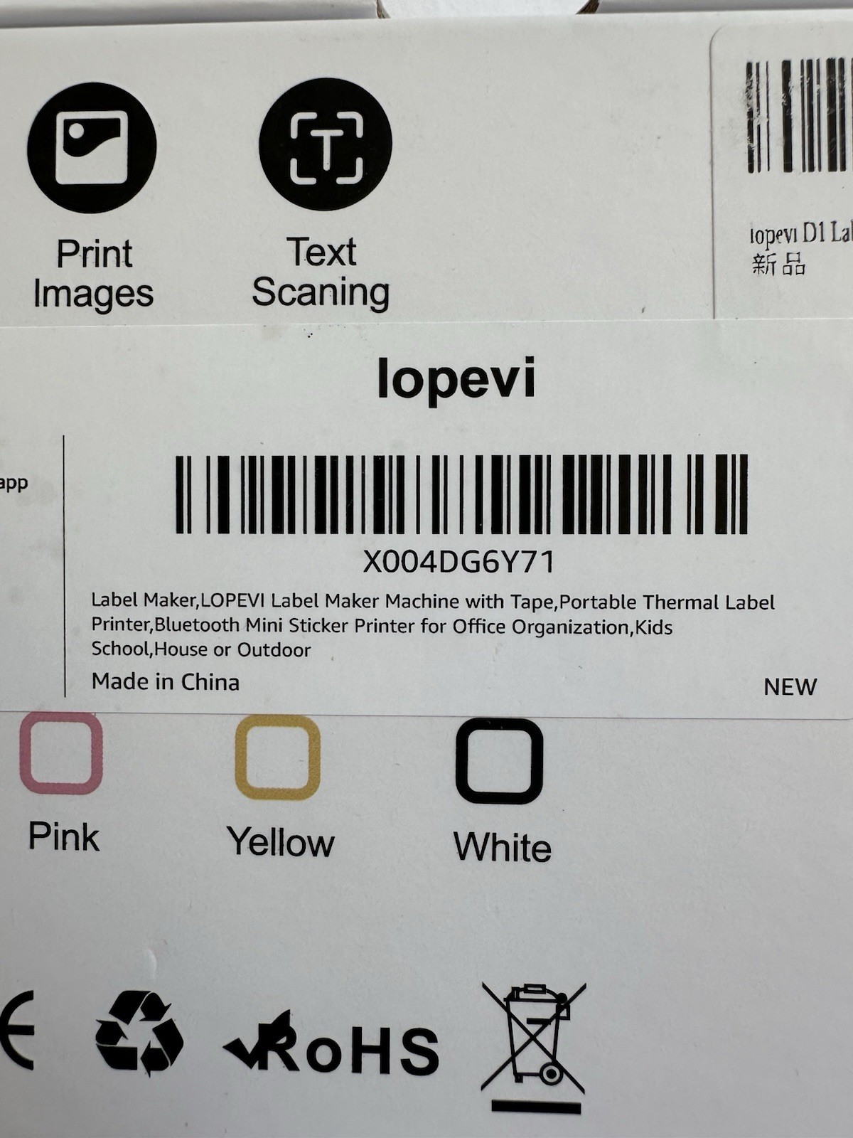 Lopevi portable mini printer