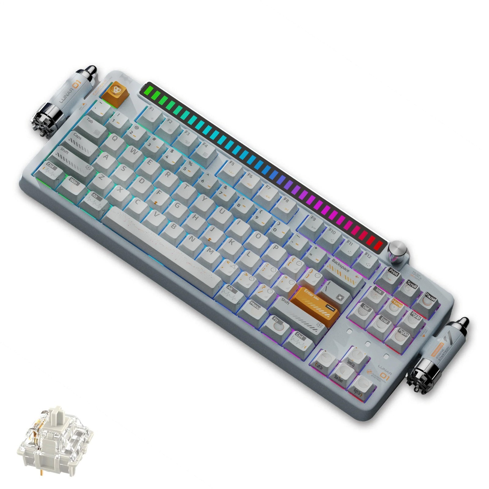 Kuzney L01P Mechanical Keyboard Hot-swappable PBT Keycaps fit for MacOS Windows