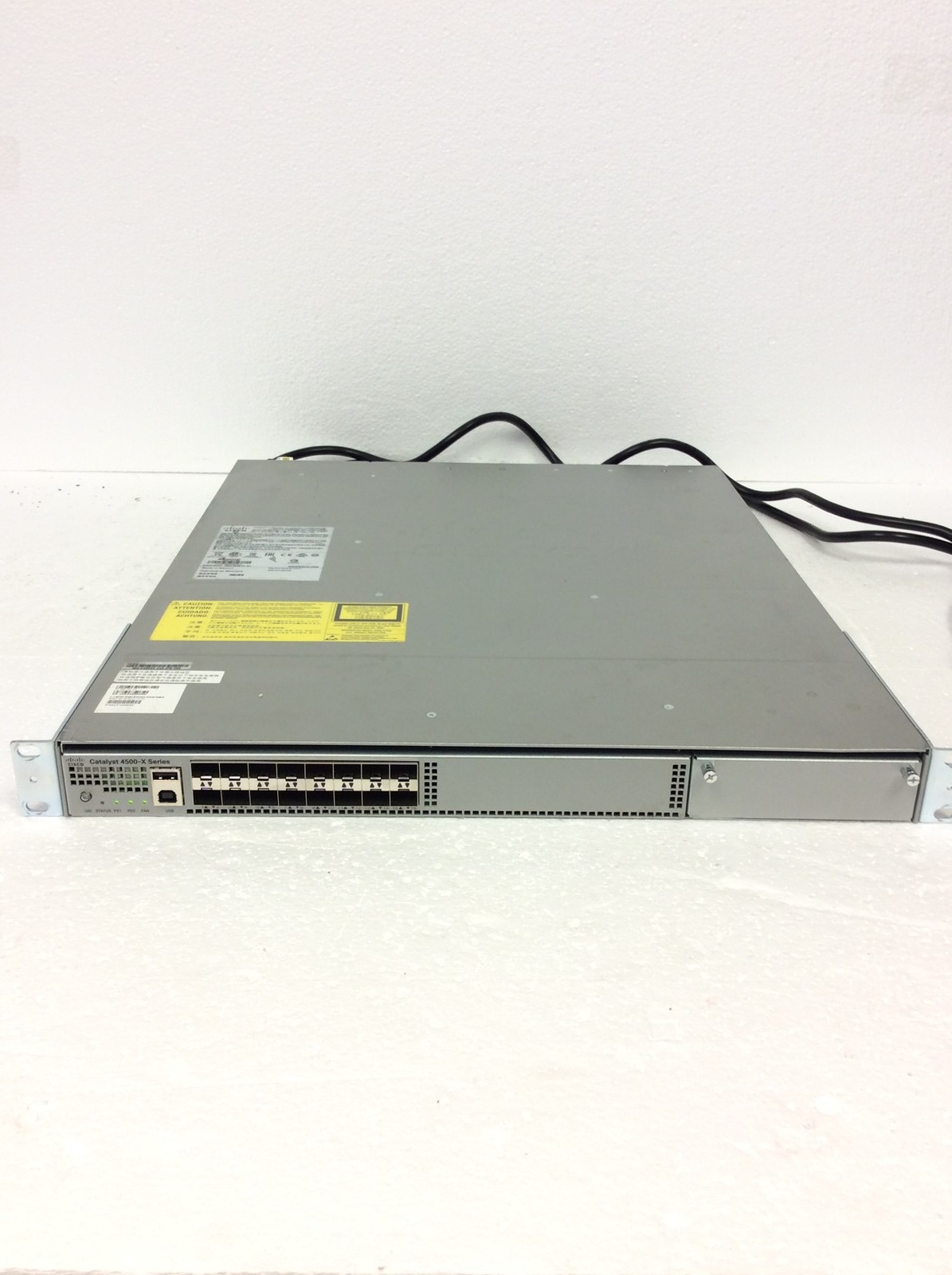 Cisco Catalyst WS-C4500X-24X-IPB 24-Port 10GE IP Base Switch w/ 2x 750 PS, WORKS