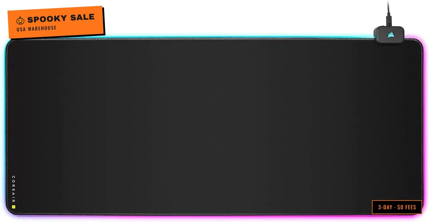 MM700 RGB Extended Cloth Gaming Mouse Pad - 36.6" x 15.8" - 360° RGB Lighting -