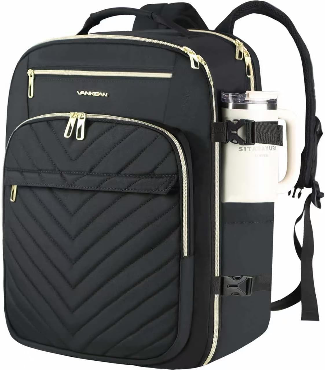 40L Water- Resistant Laptop Backpack for Women College