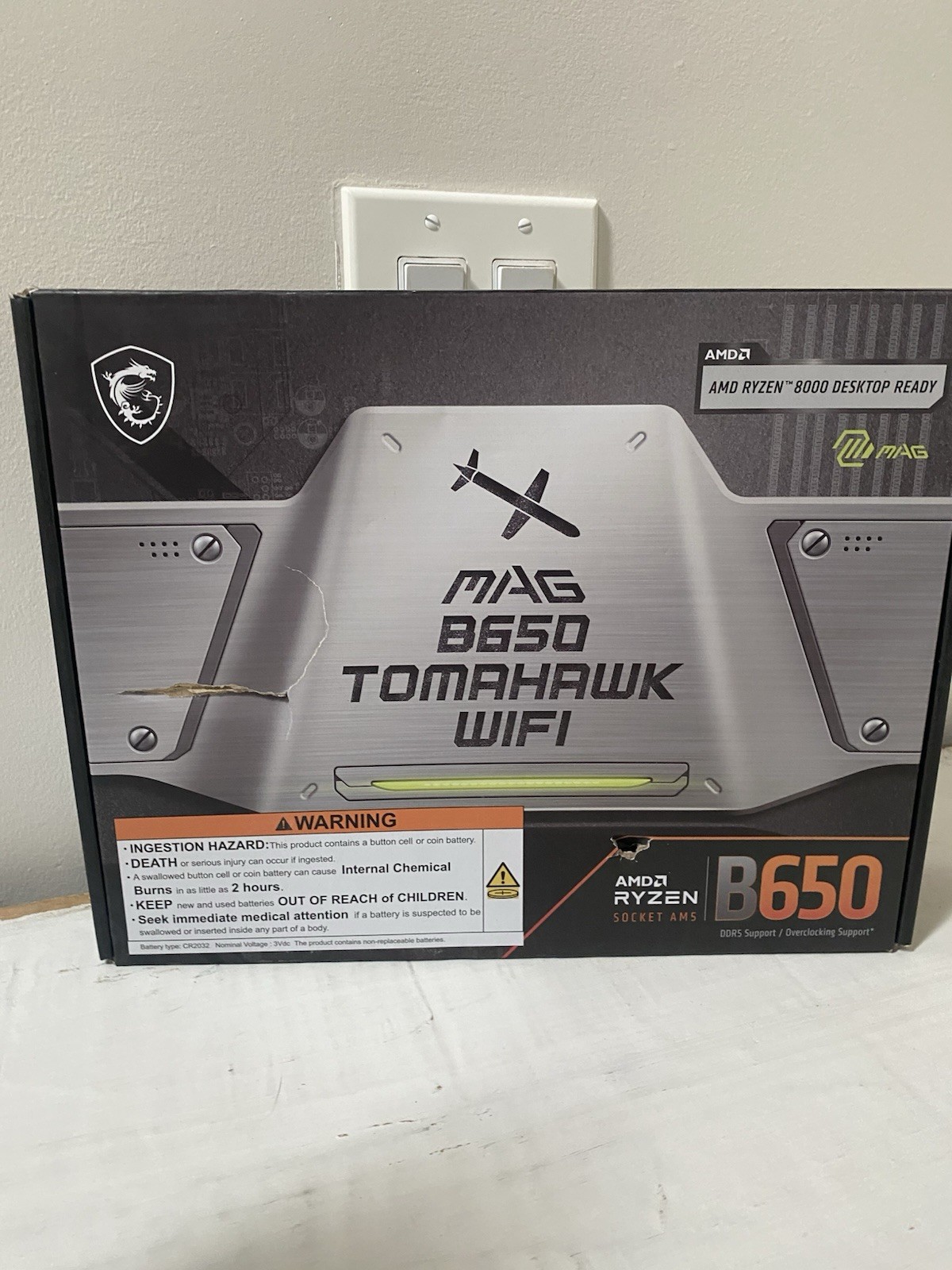 MSI MAG B650 Tomahawk WiFi Gaming Motherboard (AMD Ryzen ) AM5, DDR5, PCIe NEW