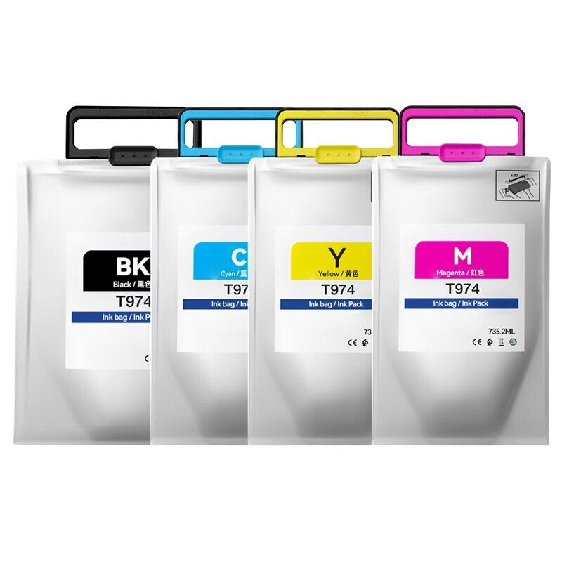 T974 Ink Cartridge T9741 T9742 T9743 T9744 pigment ink bag for WF-C869R PXS7070X