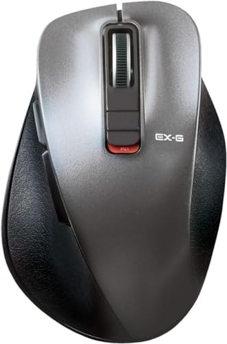 ELECOM Wireless Mouse Bluetooth EX-G Ultra-Silent Grip 5-Button Design