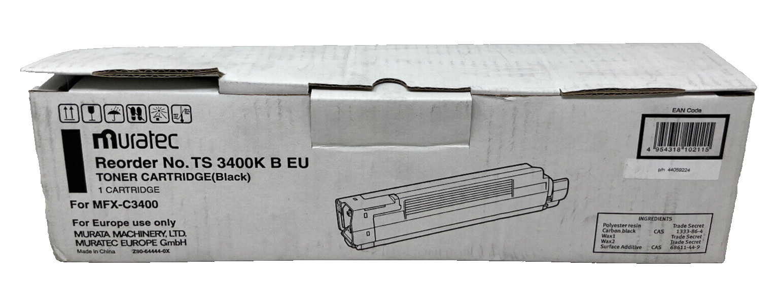 Muratec 44059224 Ts 3400K Original Black Toner For Mfx-C3400 [A Box]