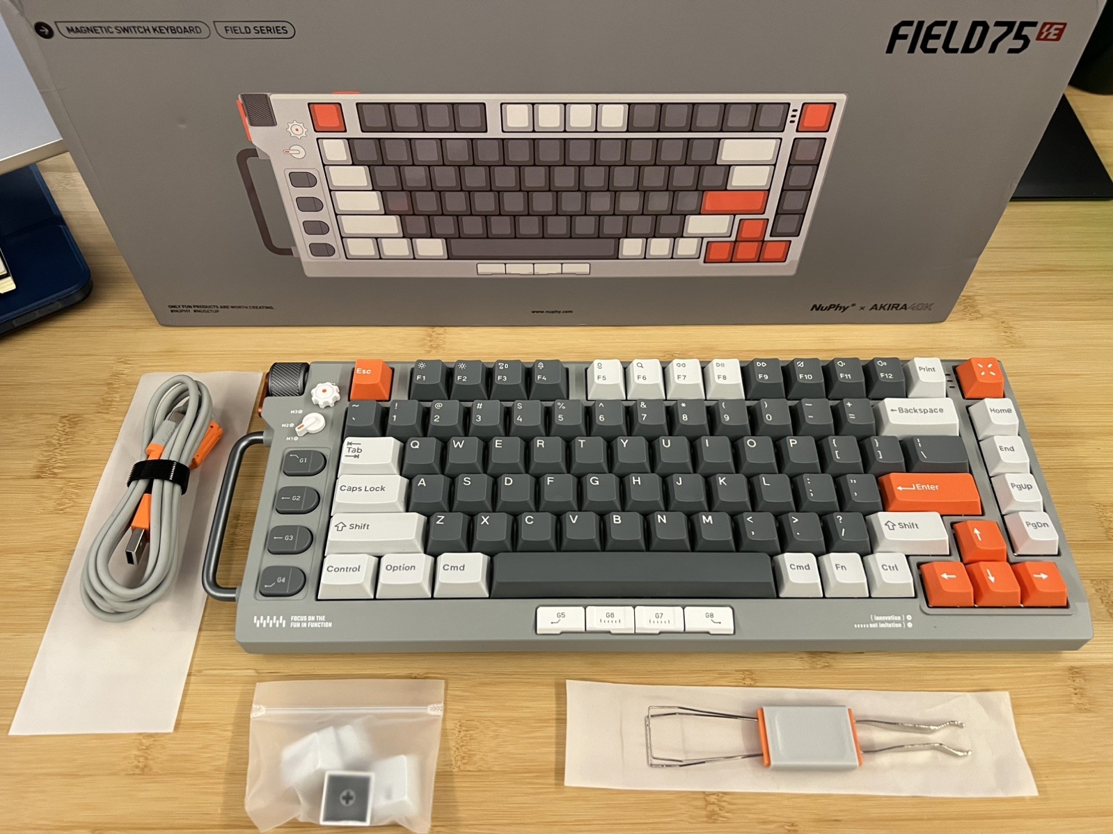 Nuphy Field75 HE Magnetic Switch Gaming Keyboard Space Gray