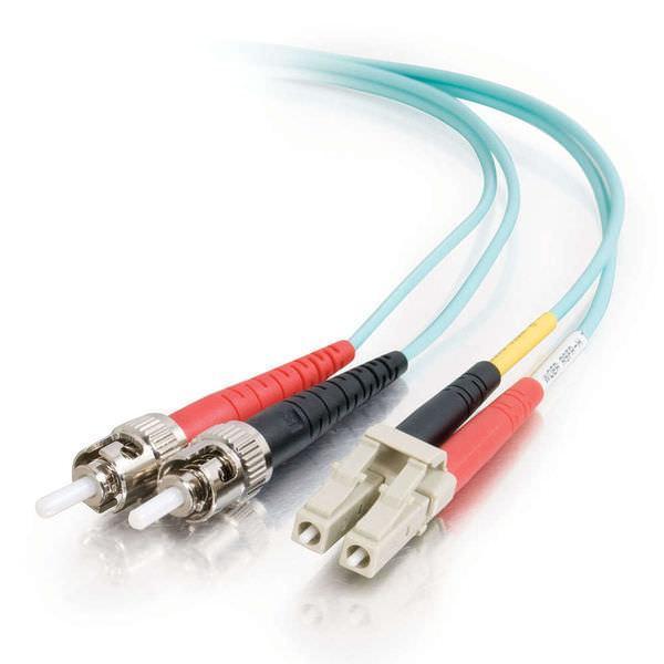 2 Pack - 1M LC-SC MM Duplex 50/125 Fiber Optic Cable