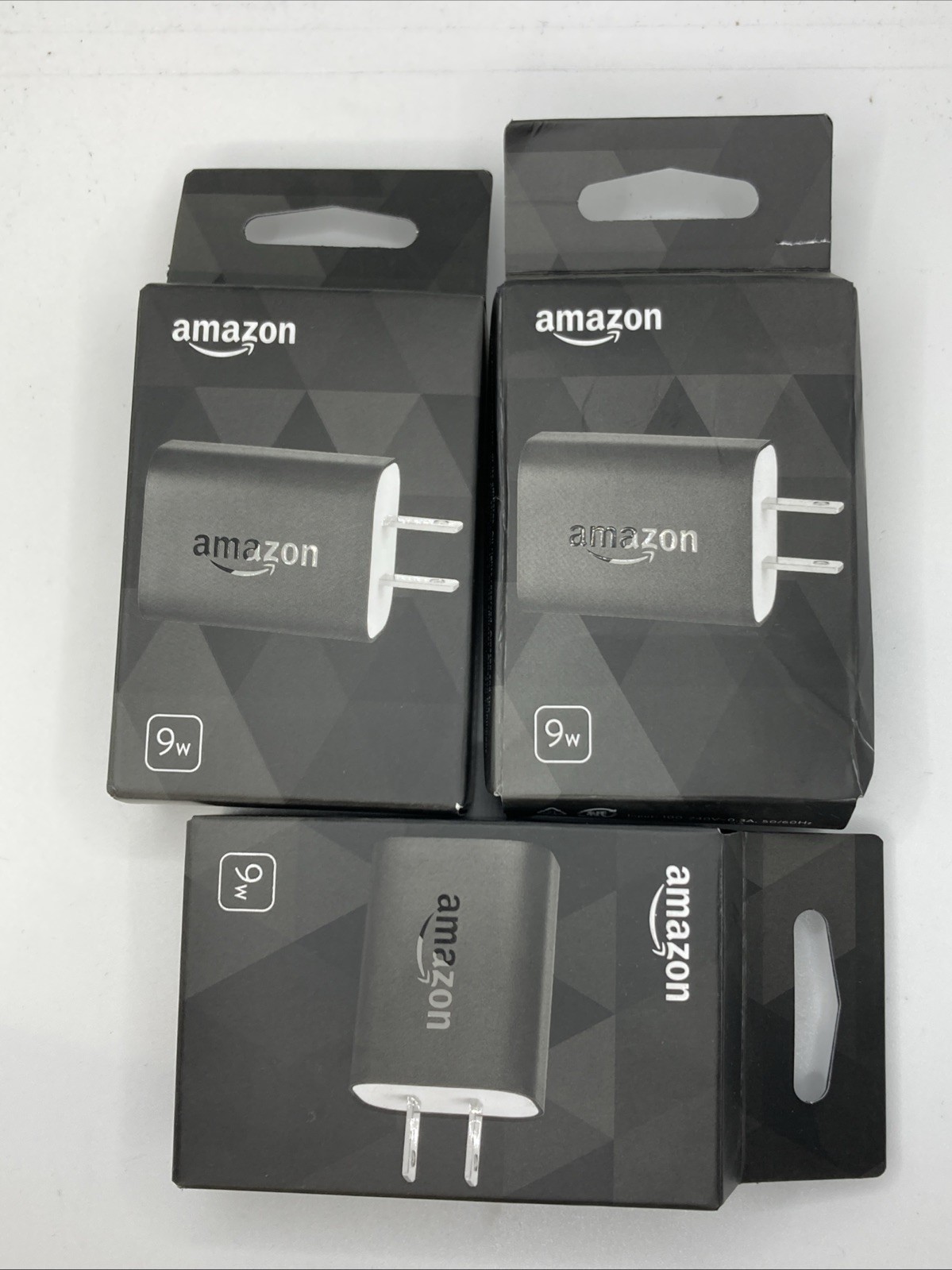 (3 Pack) Amazon 9W Official OEM USB Charger and Power Adapter. El