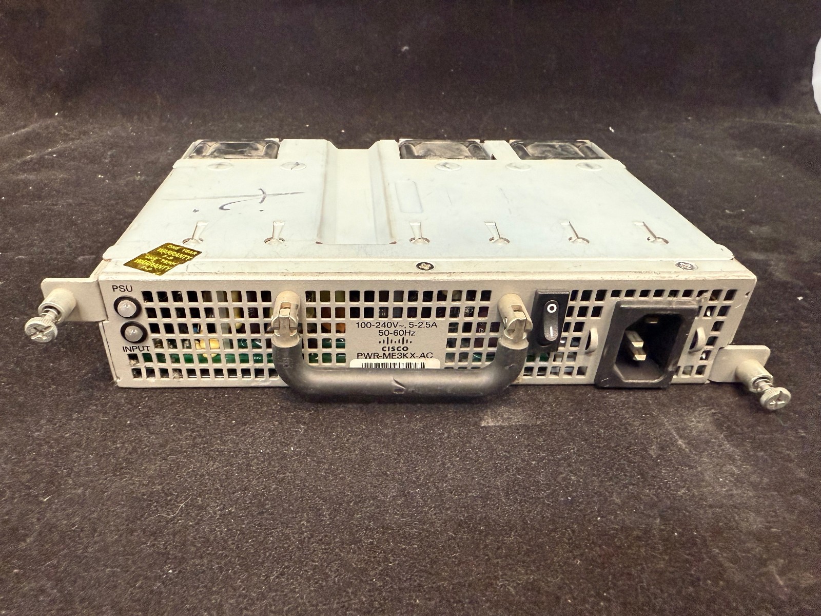 ***Removed from test lab*** Cisco PWR-ME3KX-AC Switch Power Supply 341-0350-01