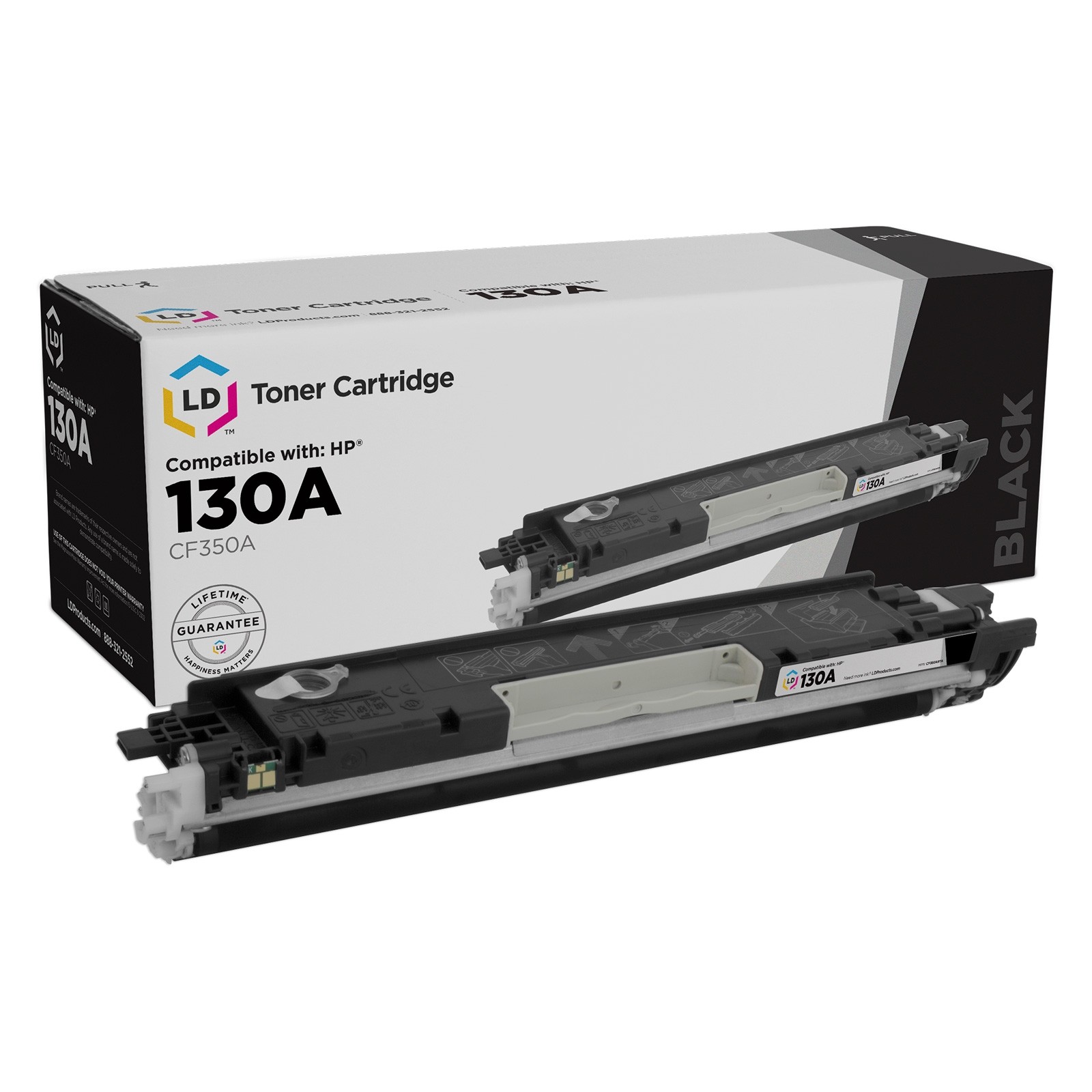 Reman Toner Cartridge Replacement for HP 130A CF350A (Black)