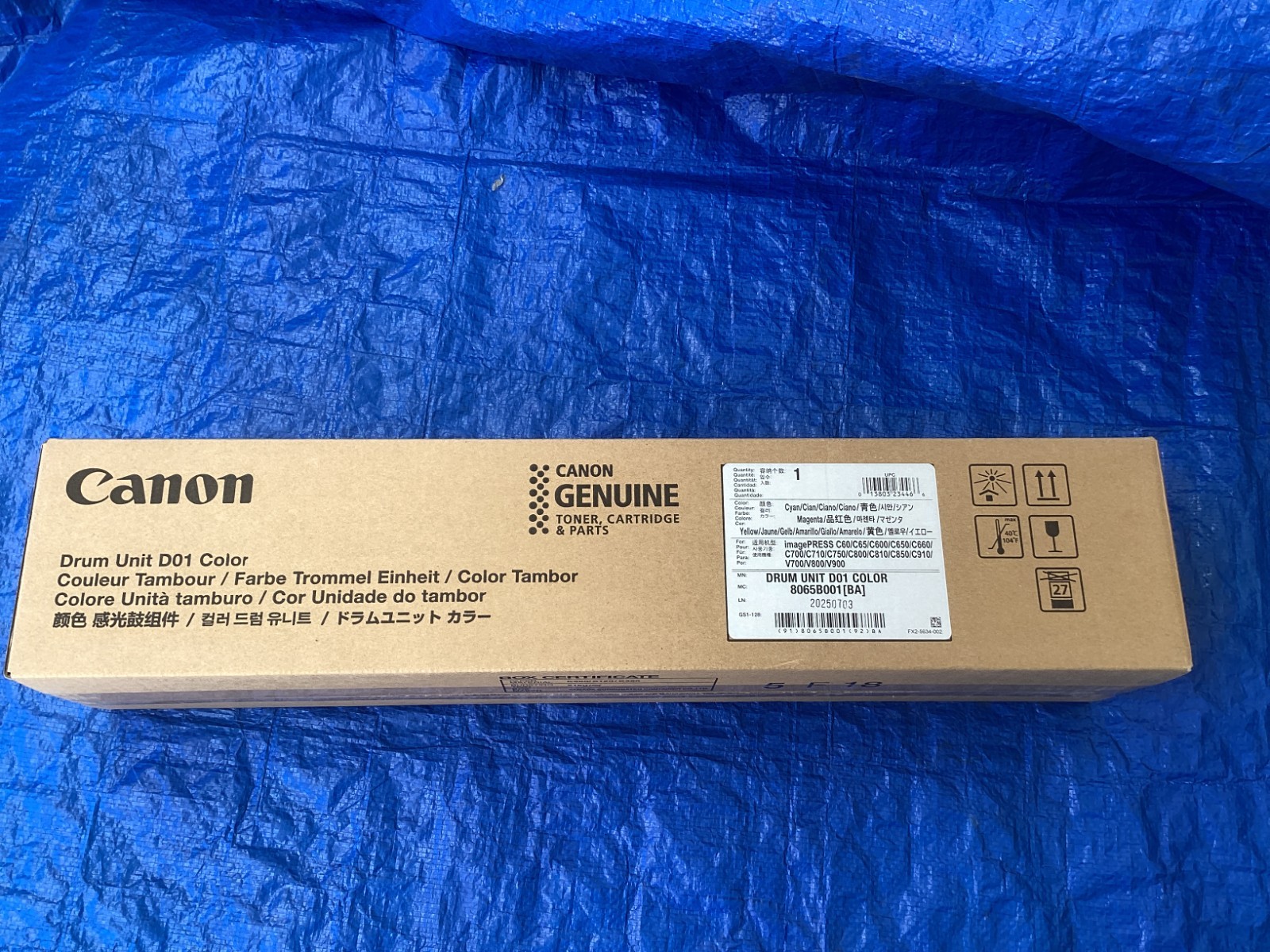 NEW Genuine Canon D01 Color Drum Unit 8065B001