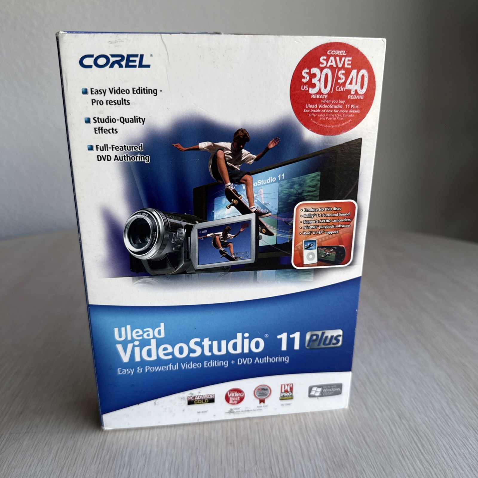 Corel Ulead VideoStudio 11 Plus Video Editing And DVD Authoring Software