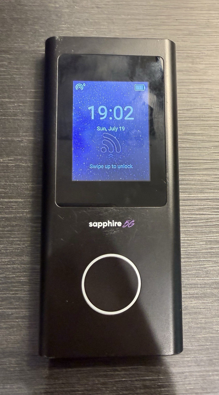 TravelWiFi Sapphire 5G Mobile Hotspot CloudSIM Touch Screen Global Data