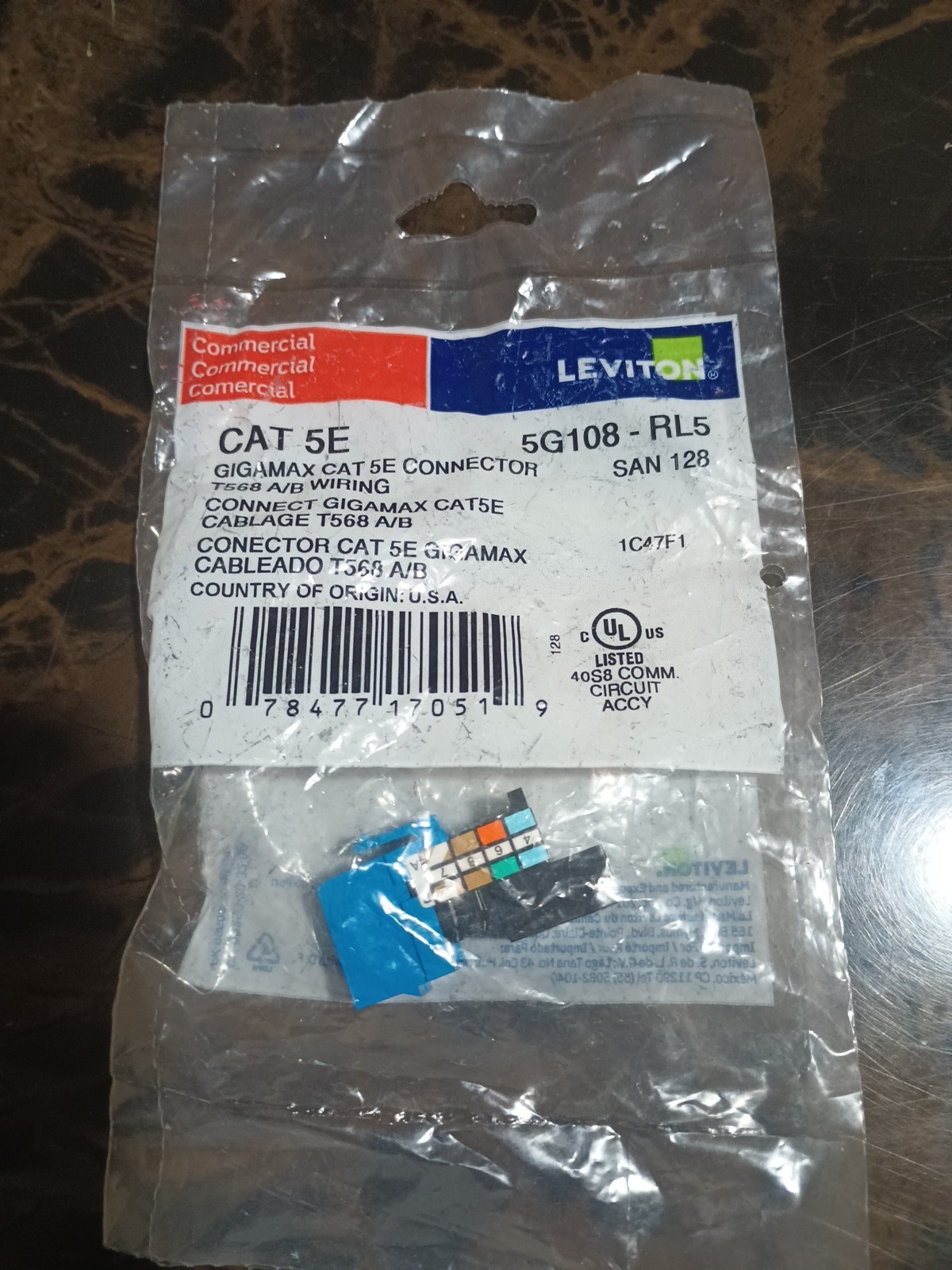 Leviton 5G108-RL5 Snap in Connector