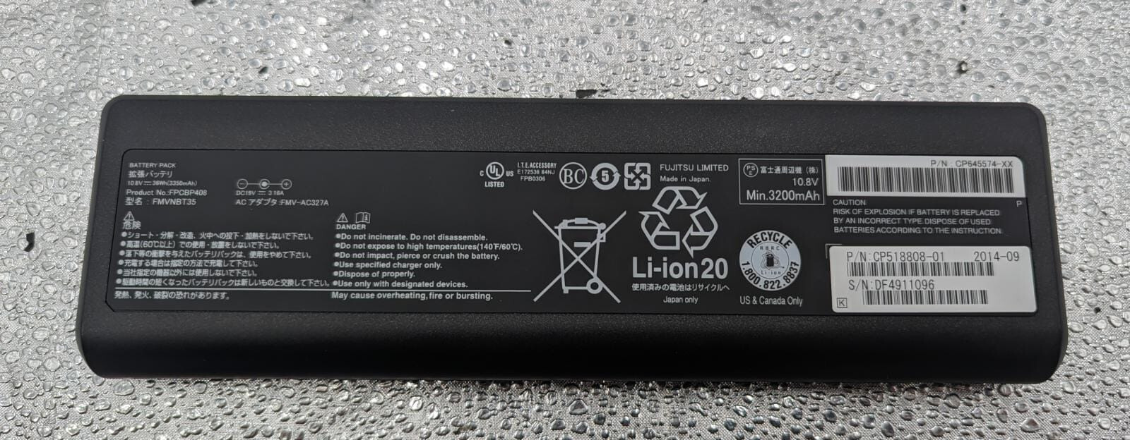 FUJITSU FPCBP408AP/Secondary Battery/Notebook battery/for Stylistic Q702