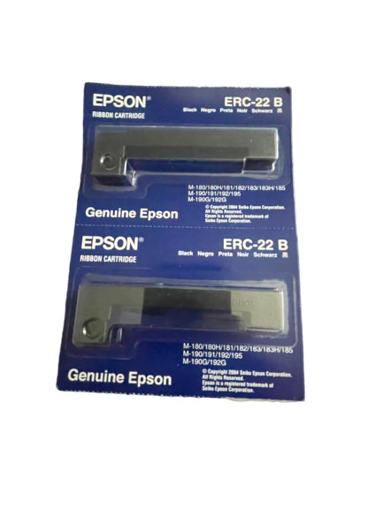 Genuine Epson ERC-09B & ERC-22B Black Ribbon Cartridges Lot of 6 Sealed