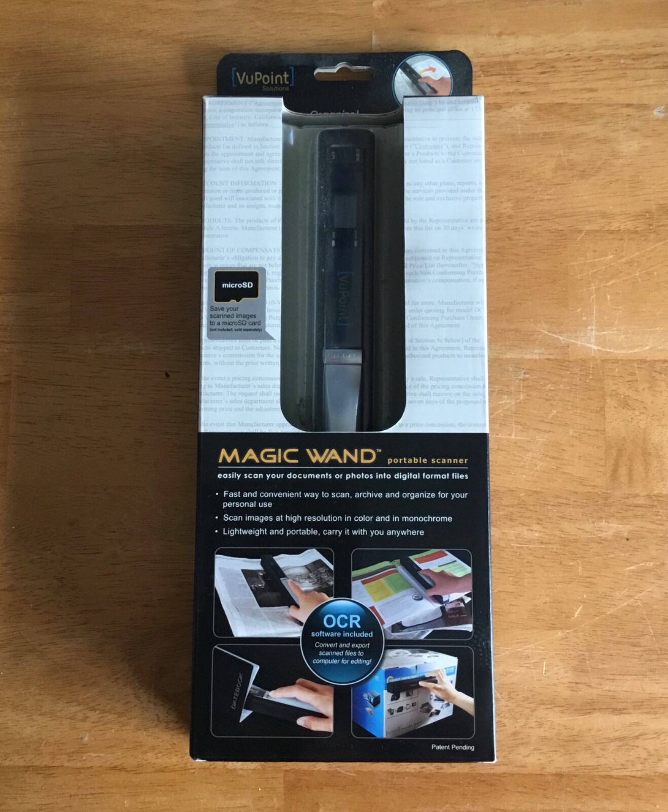 VuPoint Solutions Magic Wand Portable Scanner OCR Software Included NIP