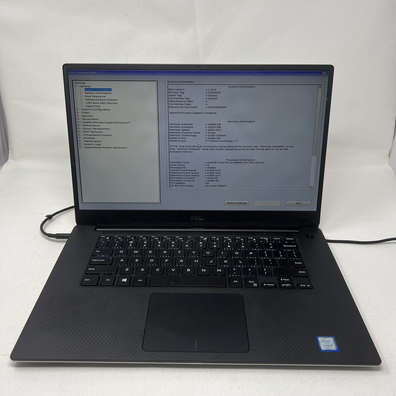 Lot of (5) Dell Precision 5540/5510 Laptops - AS/IS - No Returns