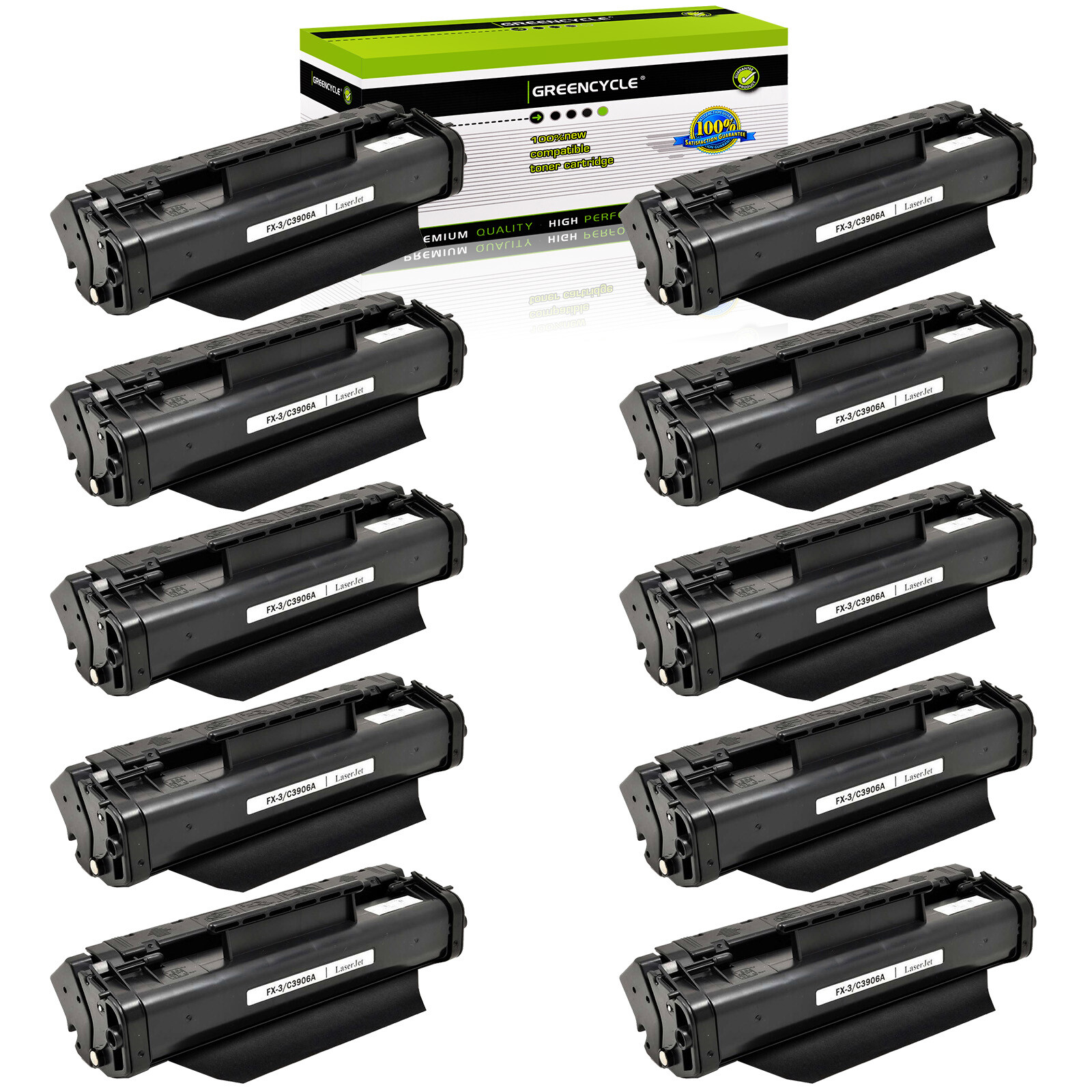 10 Pack C3906A Toner Cartridge Fits for HP LaserJet 5L 5L xtra 5L-FS 6Lse 6Lxi