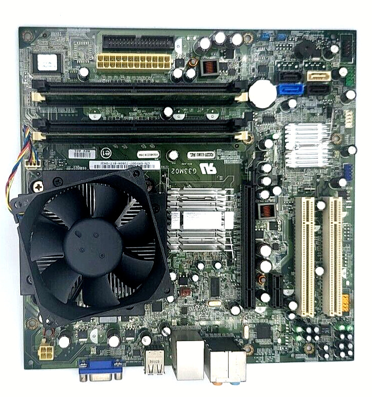 DELL 0RY007 MOTHERBOARD + 2.6 GHz INTEL E8200 CPU SLAPP + 2 GB RAM + H/S & FAN