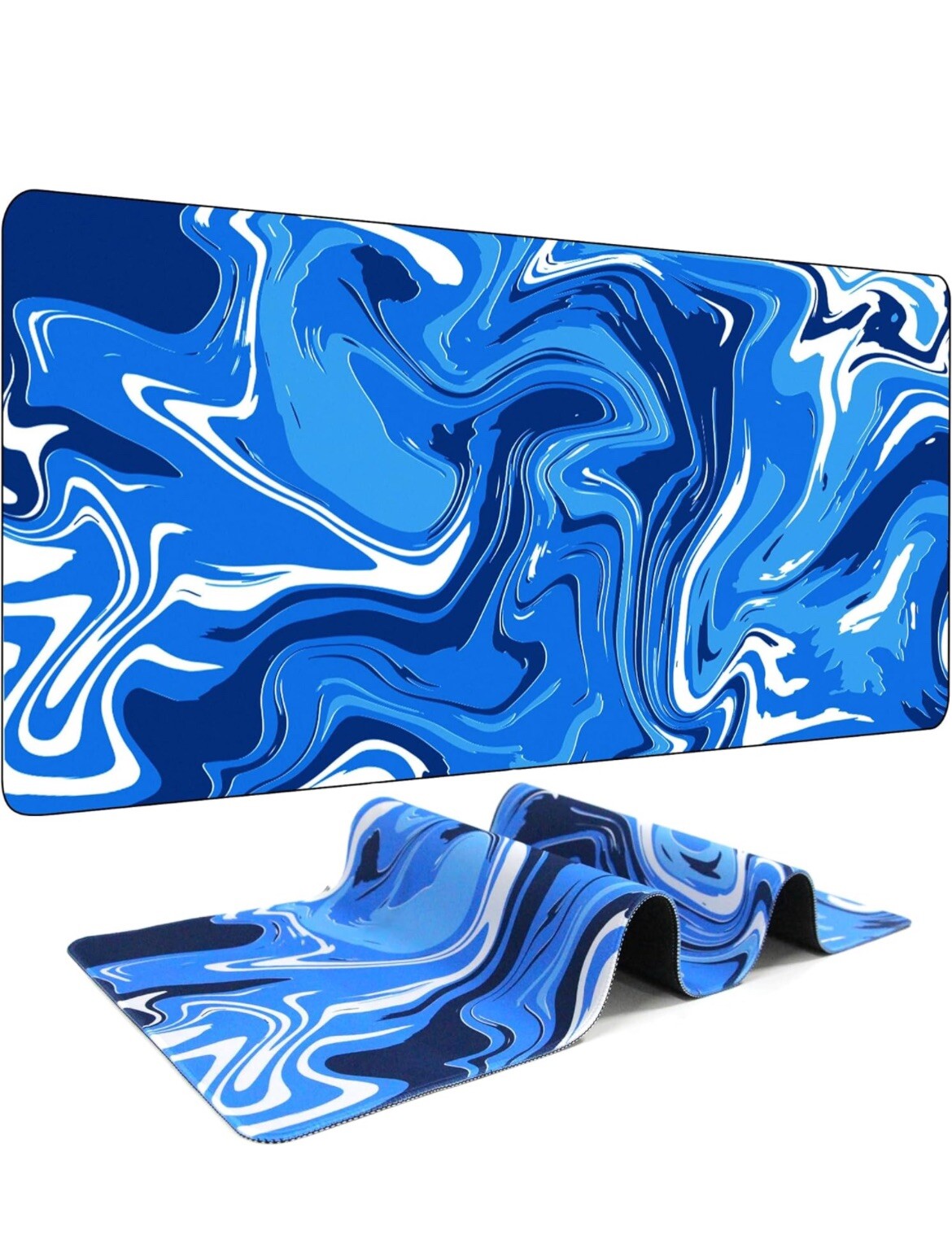 Fluid Pattern Marbled Design Large Gaming Mouse Pad for Desk,Mouse Pad Gaming...