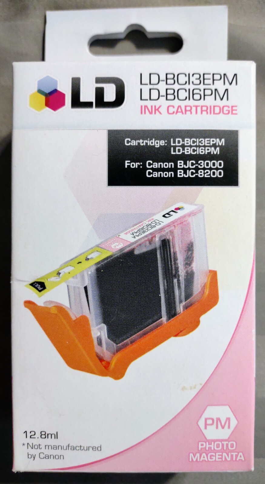 LD BC16PM BC13EPM Photo Magenta Ink Cartridge for Canon BJC 3000, 8200 Seald NIB